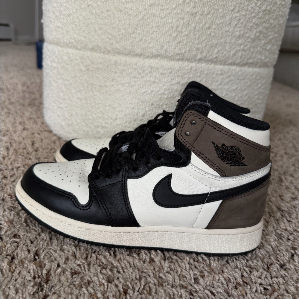 Nike Air Jordan Black and Brown High-Tops